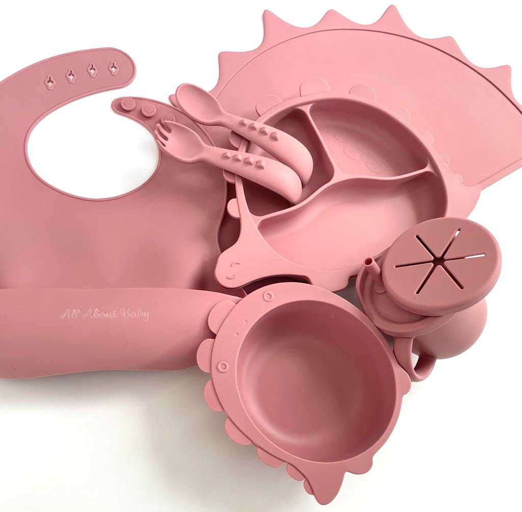 Dino Silicone Weaning Set