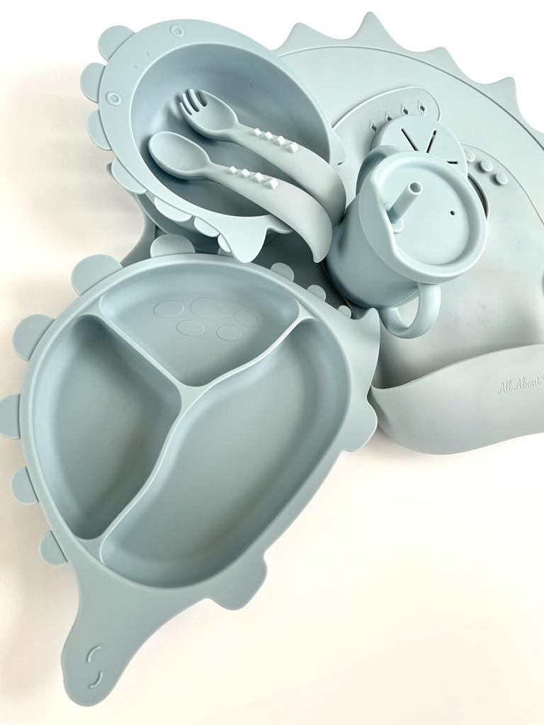 Dino Silicone Weaning Set